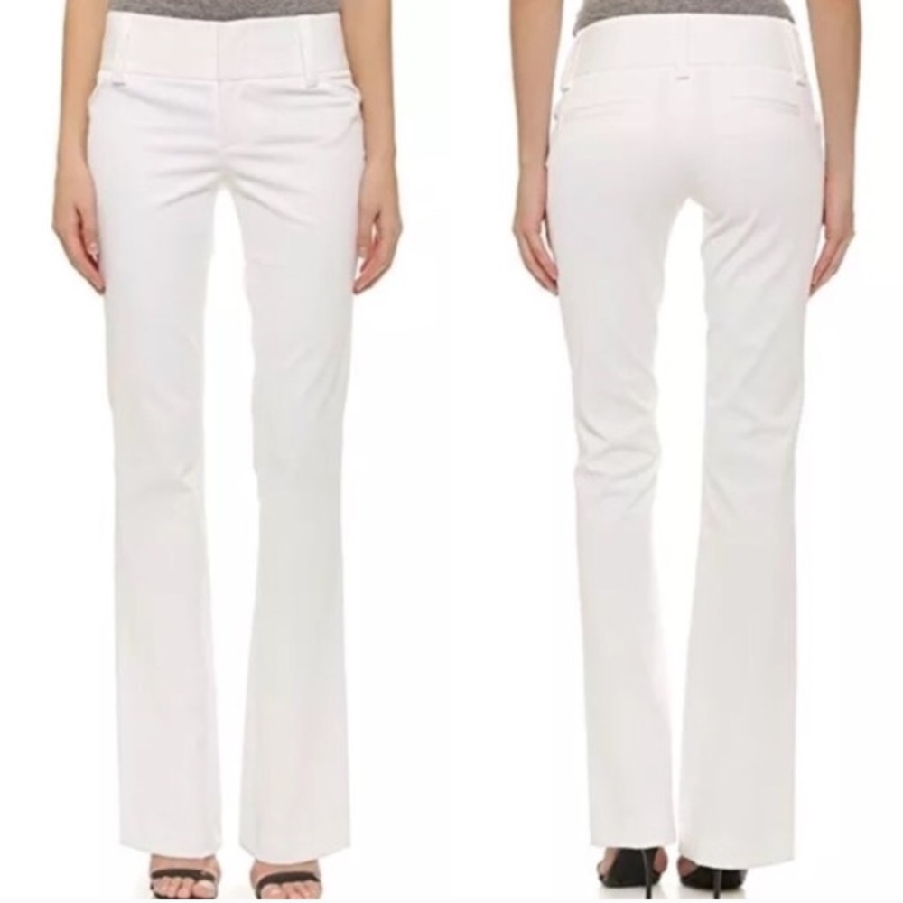 Alice + Olivia Low Rise, Wide Leg, Wide Band Pants